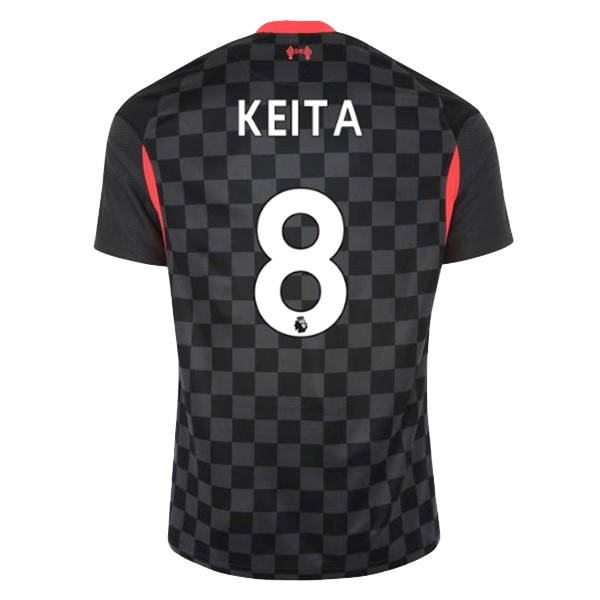 Camiseta Liverpool NO.8 Keita Tercera Equipación 2020-2021 Negro